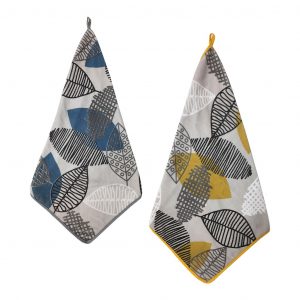 Dialogue Home Serbet Print BIS 45 X 45 Motif Leaves Series
