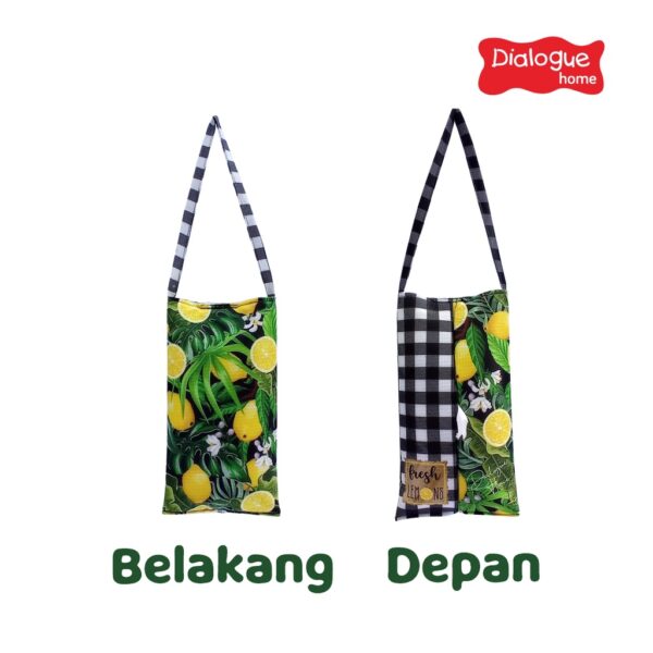 Tempat Tissue Gantung Print SB Motif Lemon Series