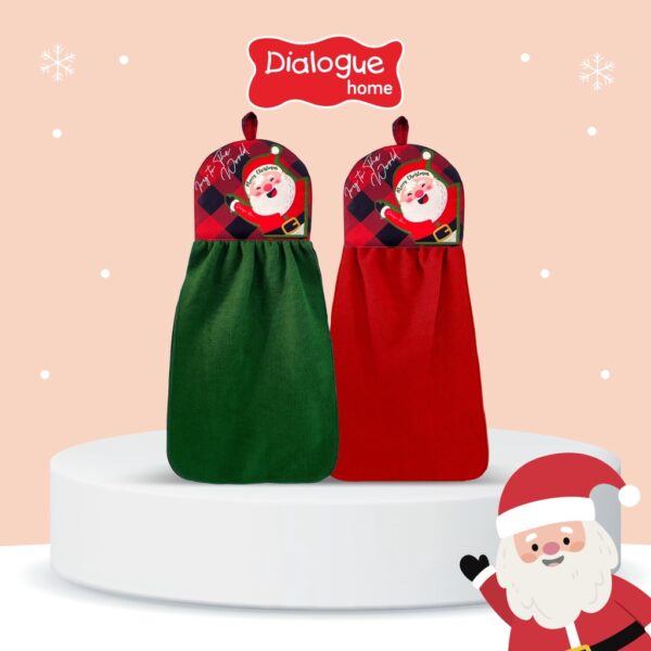 Dialogue Home Serbet Microfiber Dbl Apl Bdr Merry Christmas Series