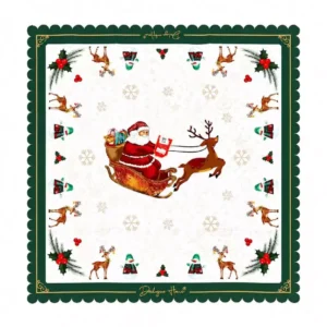 Dialogue Home Tablecloth 8K Santa Sleigh Series