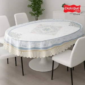 Dialogue Home Taplak Meja Oval Andalusian Series