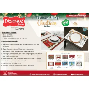 Dialogue Home Tatakan Piring Chrismas Series