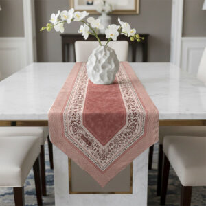 Dialogue Home Taplak Runner Lancip Doodles Flower Series
