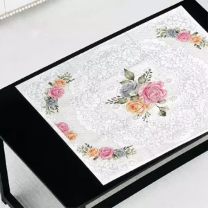 Dialogue Home Taplak Meja Motif Gardenia Rose